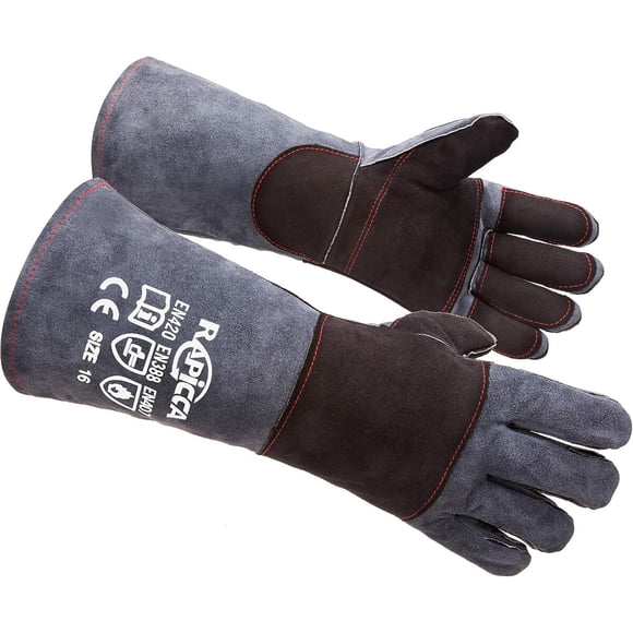 Guantes para manejo de animales RAPICCA 41 cm cuero reforzado