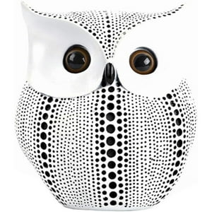 Veat00L - Esculturas De Búho, Estatuas Decorativas Minimalistas Y Contemporáneas, Materiales De Resina Preferidos, Muy Adecuados Para El Hogar, Oficinas, Estanterías, Soportes De Televisión