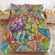 thumbnail image 2 of Comforter Set Queen Size Pokmon - Stained Glass Set with 2 Pillowcases for All SeasonsBedding Set 3pcs for Kids Boys Girls Bedroom Decor Bed Sheets, 2 of 5