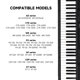 thumbnail image 2 of Adaptador de corriente ycwwzzh 12V 2A 100-240V para piano/teclado Casio, 2 of 6
