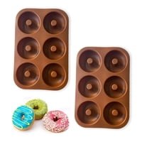Genérico - Pack X2 Moldes De Silicona Donas Moldes Donuts Molde Dona 6