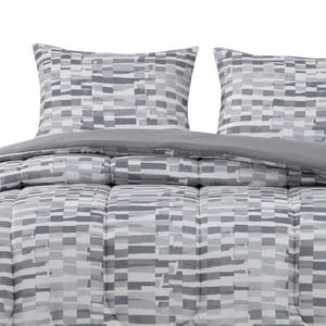 Dib - Plumon Reversible 2 Plazas Ladr. Gris