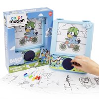 Horizon Group Usa - Tableta Bluey De Animación En Movimiento Con 20 Insertos Y Marcadores De Diseño