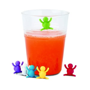 Ghidini - Set 6 Marcadores Silicona Para Vasos