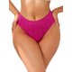 thumbnail image 1 of INSPIRE CHIC Ropa interior de mujer de tiro bajo con estampados de letras, bikini de suave elasticidad, bragas transpirables, rojo rosa medio, 1 of 4
