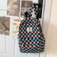 thumbnail image 1 of Stylish Plaid Schoolbag: Large Capacity Checkerboard Backpack for Everyday & Travel Use, 1 of 5