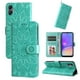 thumbnail image 4 of Funda tipo cartera FOXDOCK para Samsung Galaxy A05 , diseño girasol en relieve, cuero PU, cierre magnético, soporte y tarjetero, 4 of 5