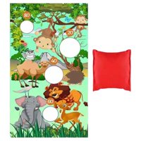 Bothyi - Animal Background Toss Game Decoraciones Para Cumpleaños Niños Niñas Niños