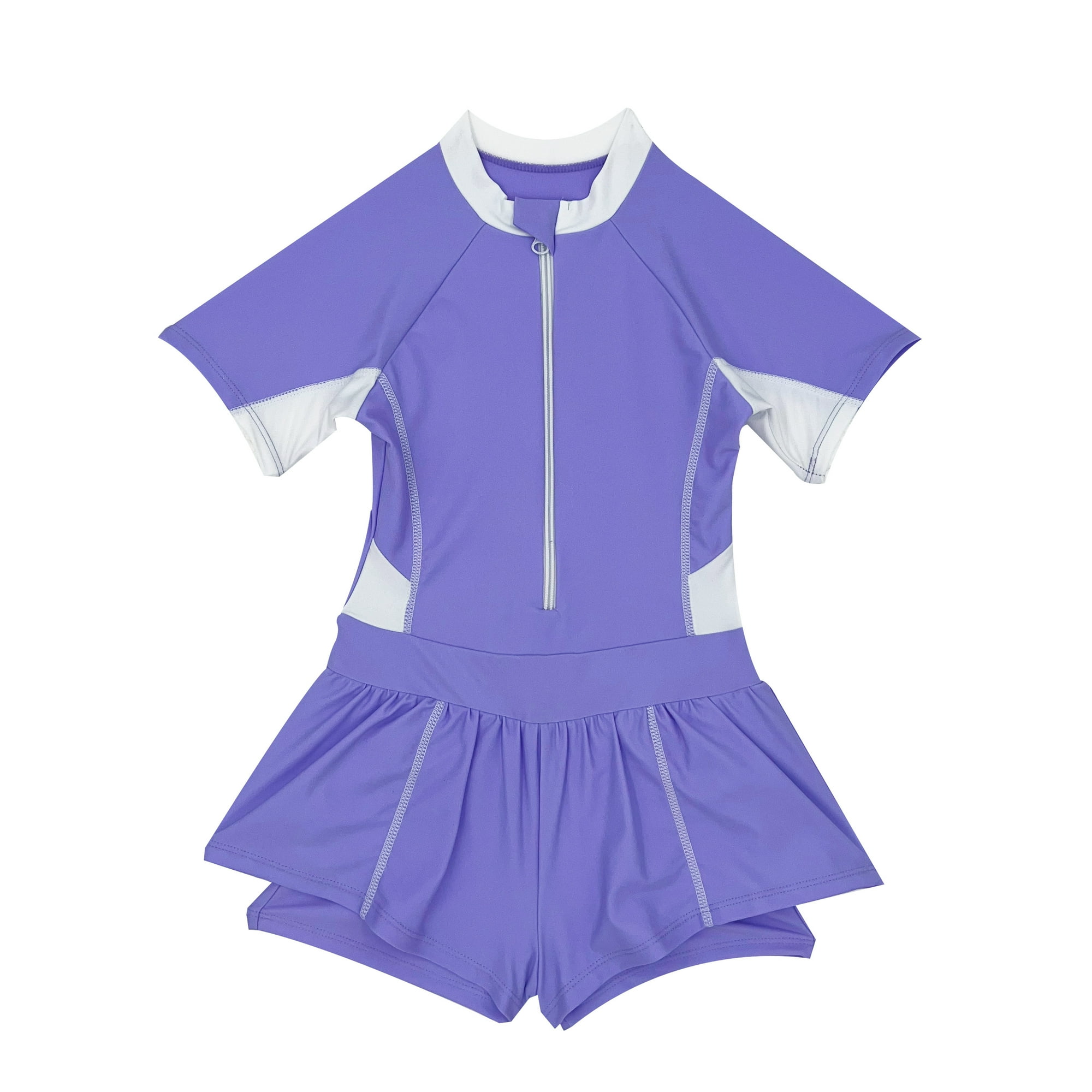 Samia - Traje De Baño Niña Con Falda Protección Uv Morado 8