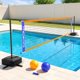 thumbnail image 1 of Set de red de voleibol para piscina MoKo, ajustable de 4,5 a 7,5 m, con pelotas, 1 of 7