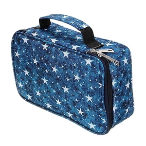 Bothyi - Estuche Organizador De Lápices De Colores Portalápices Gran Capacidad 36 Ranuras Azul