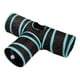 thumbnail image 2 of Juguetes Plegables Resistentes A Los Arañazos Para Gatos, Túnel Para Gatos, Para Hacer Ejercicio, Hámster, Conejo, Color Negro Azul T, 2 of 5