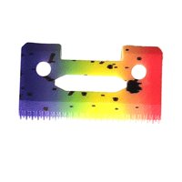 Ioensy - Cortadora De 2 Orificios Cuchilla De Cerámica Profesional Para Wahl Magic Clip 8148 Colorido