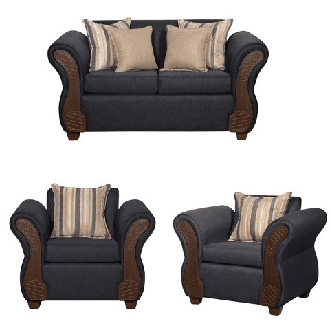 Ruzam Mobel - Juego De Living 2-1-1 Marsella Marengo