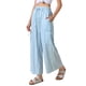 thumbnail image 4 of INSPIRE CHIC Pantalones Casuales a Rayas para Mujeres de Regreso a Clases Piernas Anchas Cintura Elástica con Cordón Palazzo Pantalones de Salón XL Azul Claro, 4 of 6