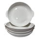 thumbnail image 1 of Pack 4 Plato Sopero Hondo Decorativo Asas Redondo Basico Blanco Lisa, 1 of 2