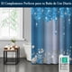 thumbnail image 3 of LVRLVR 1 Pieza Cortina De Ducha Con Diseño De Brillo Azul Y Diamantes, Estilo Glamour Moderno, Tamaño 180X180 Cm + 12 Ganchos De Tipo C, 3 of 8