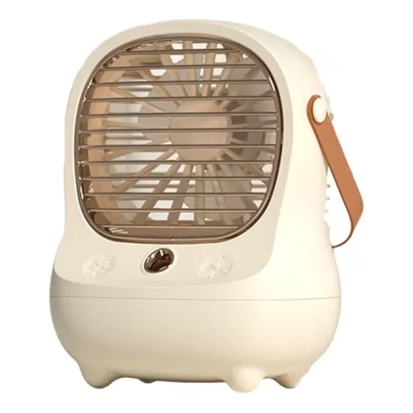 Mini Ventilador Portátil Recargable Con Pulverizador Y Asa