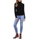 thumbnail image 2 of INSPIRE CHIC Suéter de Cuello Alto para Mujer de Manga Larga Tejido de Punto Acanalado Pullover XS Negro, 2 of 6