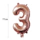 thumbnail image 4 of Globo grande dorado rosa número 3 para decoración de fiesta de cumpleaños de aniversario, 4 of 5
