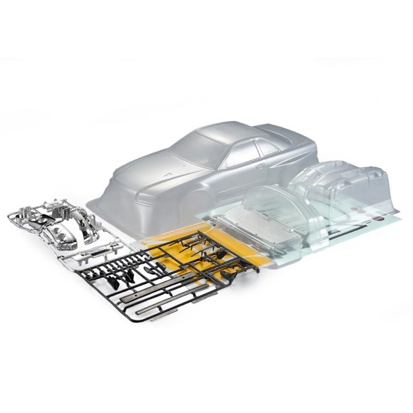 Cuerpo RC Killerbody Nissan Skyline R34 1/10 Transparente