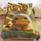 thumbnail image 1 of Pi-ka-chu Bed Duvet Cover Microfiber Bedding Sets 3D Printed Lightweight 3 Piece Comforter Sets for Kids Boys Girls, 1 of 5