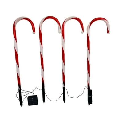 Set De 4 Bastones Solar 1 Un Holiday Time
