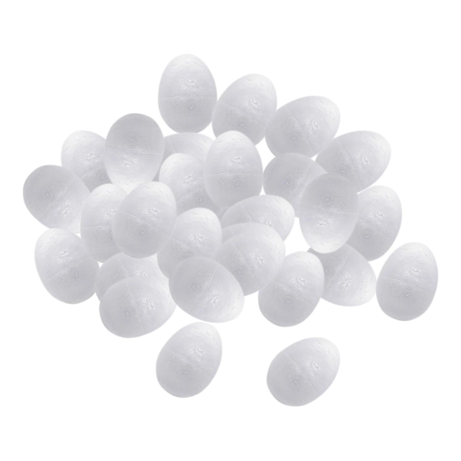 Magideal - Adornos De Huevos De Pascua, De Pintura De Bricolaje Colgantes Artesanales Decorativos Huevo De Espuma De Corona De Huevo Para Decoración De , Los 8Cm