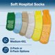 thumbnail image 4 of Calcetines TenderGentle 4XL Naranja Pack de 6 pares con agarre, 4 of 6