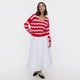 thumbnail image 4 of Cárdigan Mujer Rayas Rojo/Fucsia Corona, 4 of 5