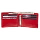 thumbnail image 4 of Wallet Guess RFID para hombre, piel, pliegue delgado, color carbón/rojo, 4 of 6