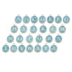 thumbnail image 5 of 26pcs 12mm Botón A Presión Pulsera Charm Button Alfabeto A-Z Azul, 5 of 5