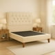 thumbnail image 1 of Cama Plaza y Media Beige Respaldo + Base, 1 of 4