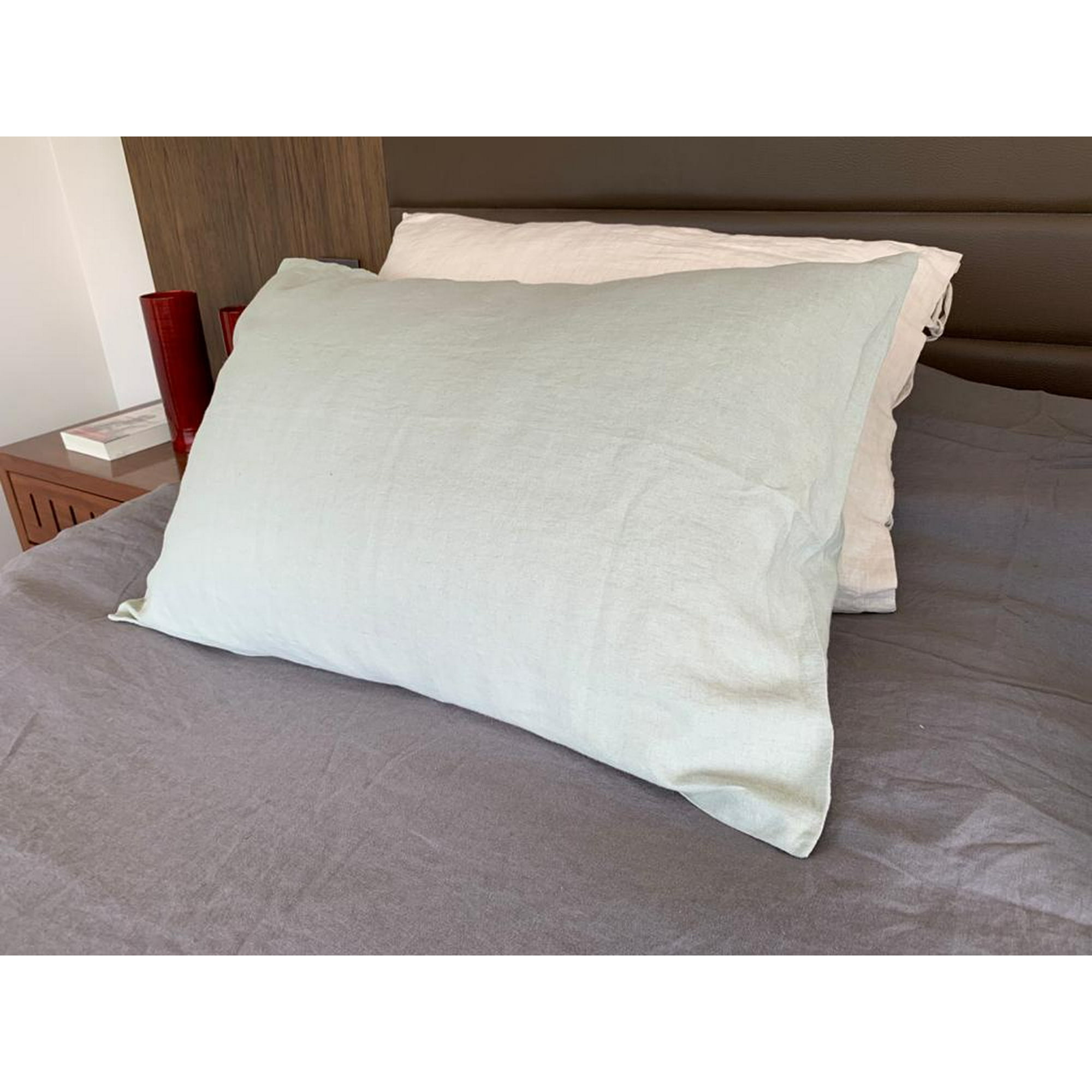 Purolino - Fundas De Almohadas Standard De Lino