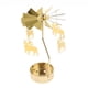 thumbnail image 4 of Vela Giratoria De Decoración Navide?a Portavelas De Té Candelabro Ciervo Dorado, 4 of 5