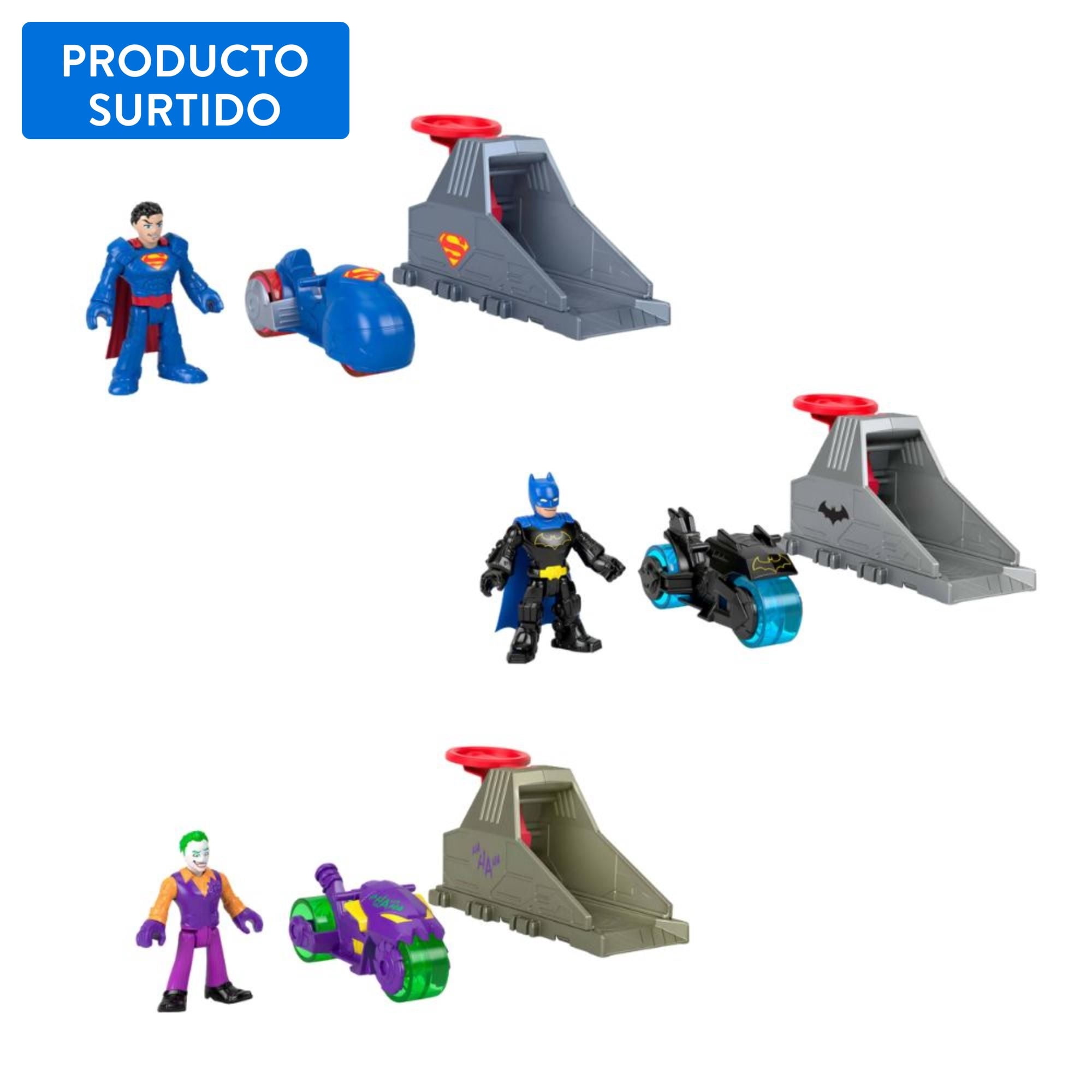 Figura de Acción Imaginext DC Super Friends Lanzador con Proyectiles