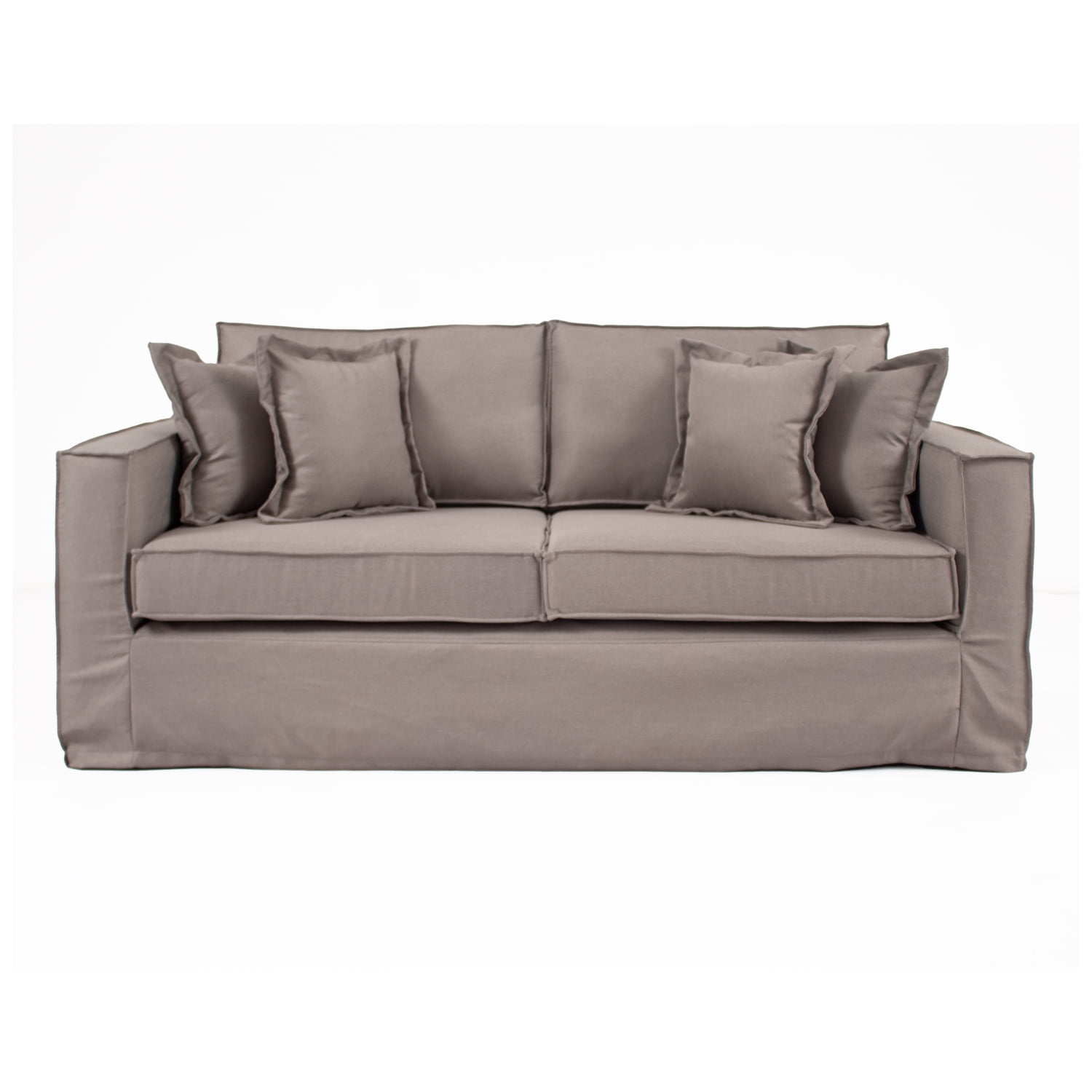 Living Store - Sofá 3 Cuerpos Bruna Con Funda Desmontable Gris Medio