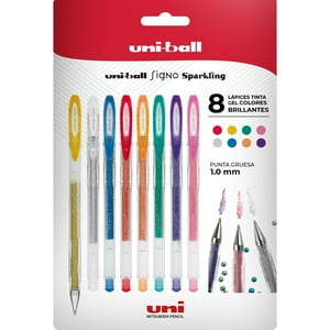 Faber Castell - Lápices Gel Uniball Signo-120 X8 Colores Brillantes