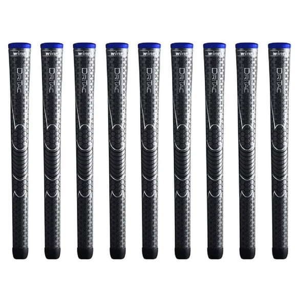 Juego de 9 Grip de Golf Winn Dri-Tac Midsize +1/16" Gris Oscuro