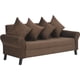 thumbnail image 3 of Sofa Lua 3c + 2 Pouf Felpa 20 Chocolate, 3 of 5