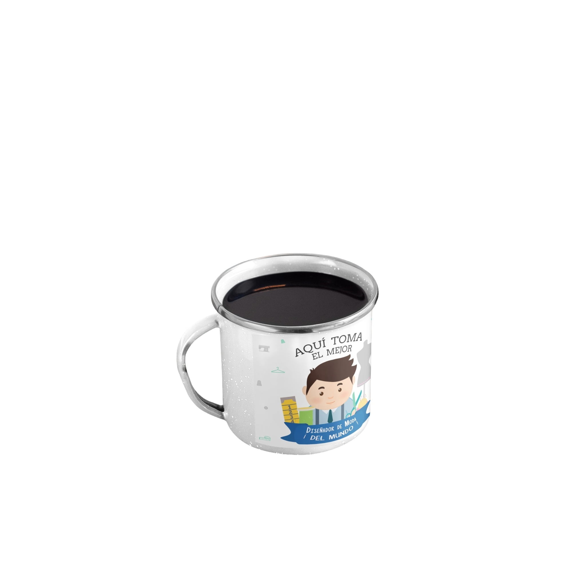 Genérico - Taza Enlozada Inspiración Y Infusiones - Diseñador