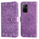thumbnail image 2 of Funda tipo cartera FOXDOCK para OPPO A94 5G , diseño girasol en relieve, cuero PU, cierre magnético, soporte y tarjetero, 2 of 5