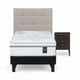 thumbnail image 2 of Cama Rosen Art 4 1.5 Plazas Base Norm + Muebles Issey Gris, 2 of 6