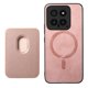 thumbnail image 1 of Funda de Cuero Magnética con Tarjetero para Xiaomi 14 Cubierta Delgada Rosa, 1 of 5