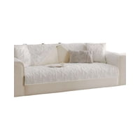Genérico - Pack De 5 Fundas Para Sofa Con Diseño H2 Blanco