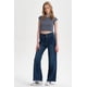 thumbnail image 4 of Jeans Mujer Calce Recto Línea Pretina Azul Oscuro, 4 of 4