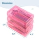 thumbnail image 3 of Caja de lápices Mr. Pen de plástico transparente, paquete de 6 unidades, color rosa vibrante, 3 of 8