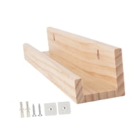 Bothyi - Estante De Pared De Almacenamiento Soporte De Madera Soporte De Estante Colgante Estante De Estantería Exhibición De Vinilo