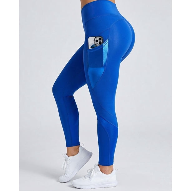 Calza Fitness Mujer Suplex Brillosa Modeladora Calidad - A358