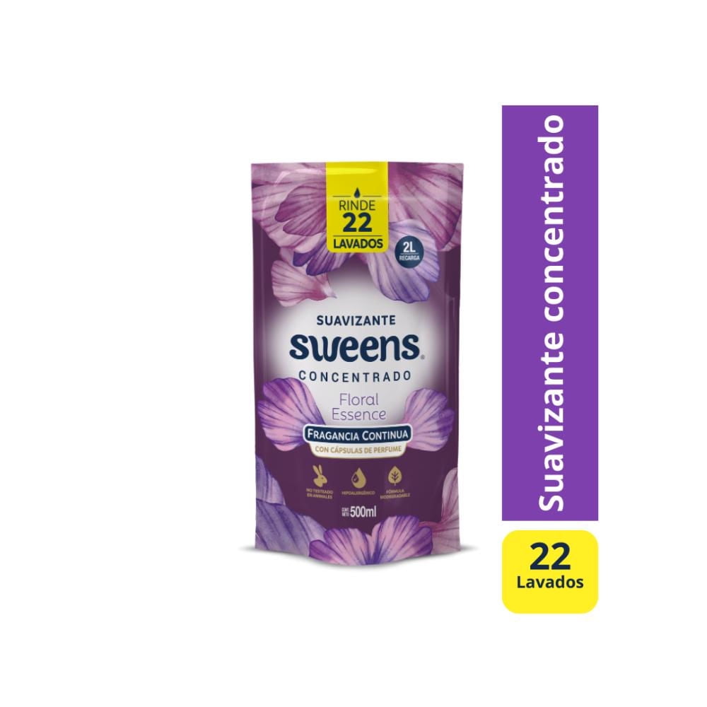 Suavizante Líquido Concentrado Floral Essence Doypack 500 ml Sweens